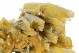 Sharp Bladed Blue Barite Cluster with Limonite - Morocco #365663-1